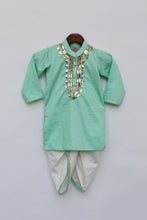 Load image into Gallery viewer, Boys Aqua Green Kurta With Dhoti