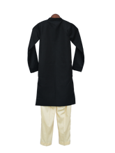 Load image into Gallery viewer, Boys Black Ajkan With Pant