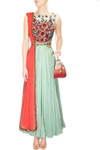 Load image into Gallery viewer, Blue Gown With Belt And Dupatta for womens