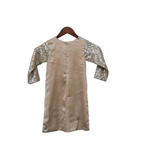 Load image into Gallery viewer, Girls Gold Sequence Dress