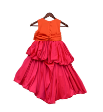 Load image into Gallery viewer, Girls Hot Pink And Orange Gown
