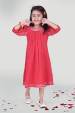 Load image into Gallery viewer, Girls Coral Summer Dress For Girls