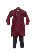 Load image into Gallery viewer, Boys Maroon Ajkan With Pant