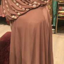 Load image into Gallery viewer, Motiwork One Shoulder Cape Gown