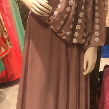 Load image into Gallery viewer, Motiwork One Shoulder Cape Gown