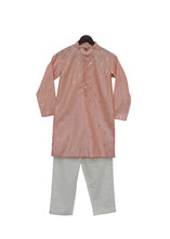 Load image into Gallery viewer, BOYS Peach Chanderi Kurta With Pant