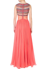 Load image into Gallery viewer, Peach Gown With Dupatta