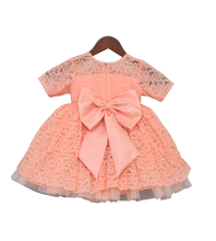 Load image into Gallery viewer, Girls Peach Shanti Layer Frock