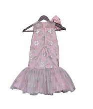 Load image into Gallery viewer, Girls Pink Glitter Gown