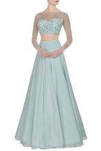Load image into Gallery viewer, Sea Green Lehanga Choli With Intricate Handwork