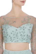 Load image into Gallery viewer, shop online Sea Green Lehanga Choli With Intricate Handwork