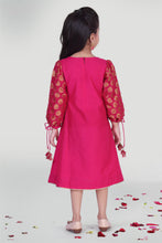 Load image into Gallery viewer, Girls Fuchsia Party Dress For Girls