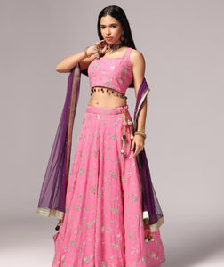 Perfect Pink n Purple Lehnga Choli