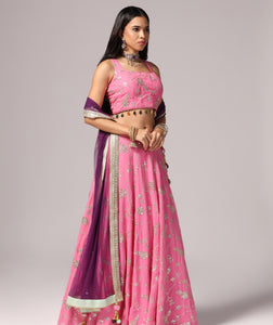 Perfect Pink n Purple Lehnga Choli