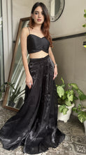 Load image into Gallery viewer, Black Spaghetti top with sharara Pants