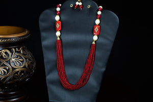 Multistring Beads Necklace Set