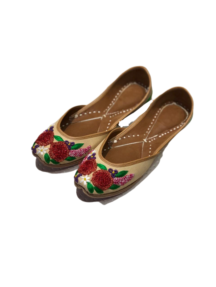 Perfect Panache - 3D Rose Jutti for womens