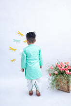 Load image into Gallery viewer, Boys Aqua Green Kurta With Dhoti