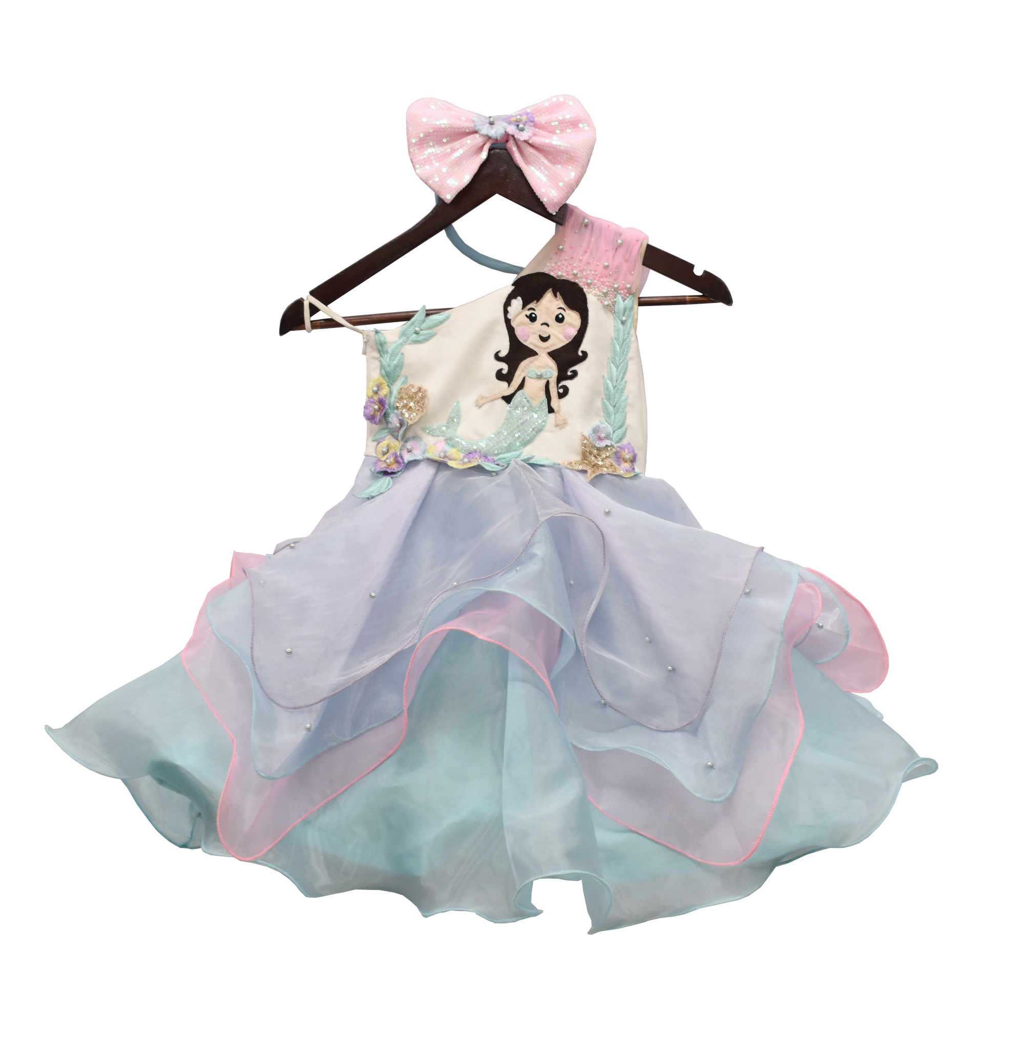 mermaid dresses for kids Cotton Kids Mermaid Dress 3