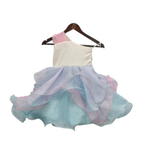 Girls Blue Mermaid Frock