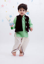 Load image into Gallery viewer, Boys Burgandi Velvet Nehru Jacket Set