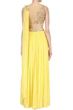 Load image into Gallery viewer, Crop Top Skirt With Drape Dupatta