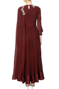 Drape Sleeves Gown