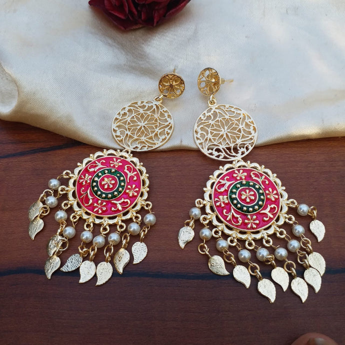 Buy Meenakari filgiree Indian Party Elisa Earrings: Perfect Panache