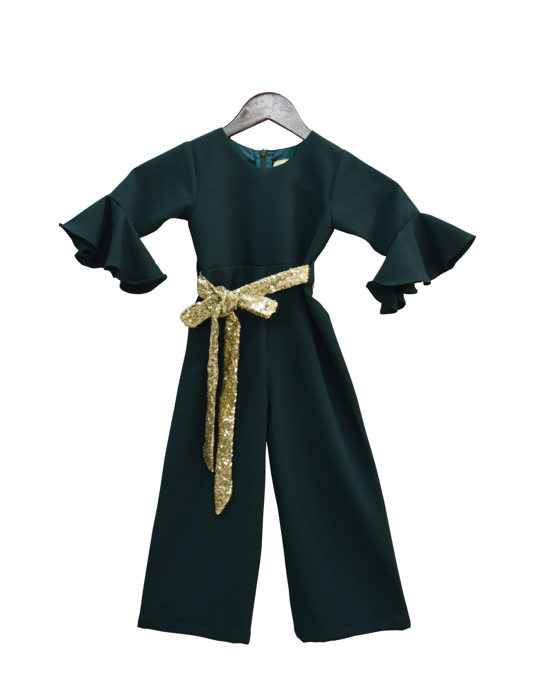 Girls Emerald Green Jumpsuit