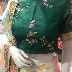 Perfect Panache - Floral Lehanga With Handwork