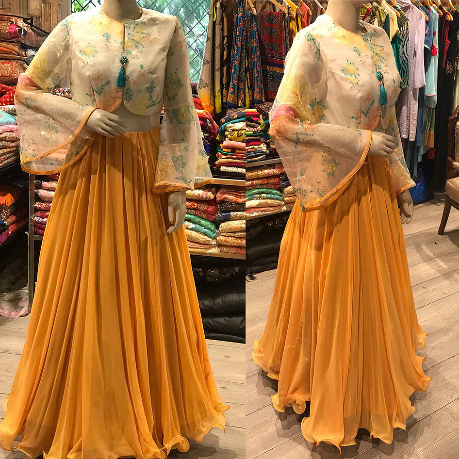 Anju Fabrics Wedding Masti Vol 2 Designer Gowns With Drape Dupatta In  Singles and Full Catalog at Rs 2799.00 in Surat