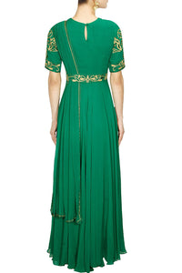 Georgette Saree Gown for womens online in USA