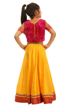 Load image into Gallery viewer, Girls Yellow And Red Lehenga in USA