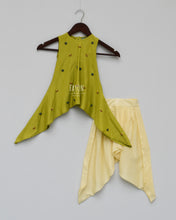 Load image into Gallery viewer, Girls Lime Green Kurti With Dhoti in New York