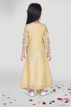 Load image into Gallery viewer, Girls Pastel Yellow Cowl Gown For Girls