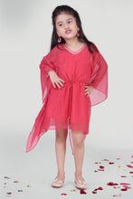 Load image into Gallery viewer, Girls Coral Kaftan For Kids