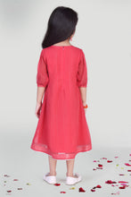 Load image into Gallery viewer, Girls Coral Summer Dress For Girls