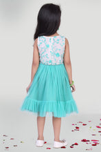 Load image into Gallery viewer, Girls Aqua Party Dress