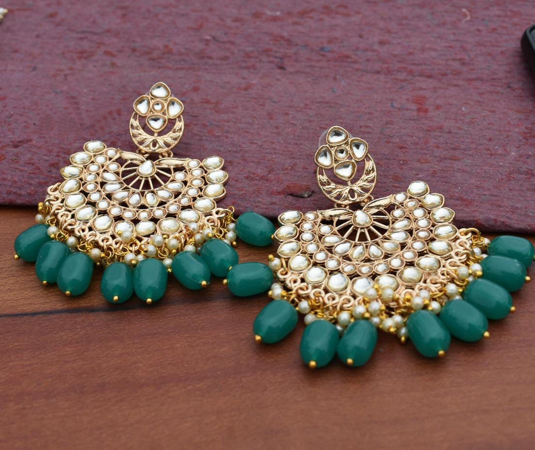 Buy Kundan Indian Party Malia Earrings: Perfect Panache