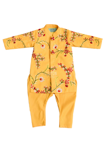 Boys Mango Yellow Embroidery Ajkan