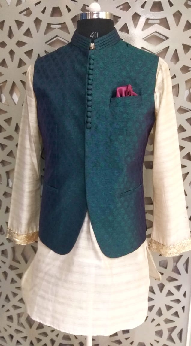 Jacket for store mens kurta