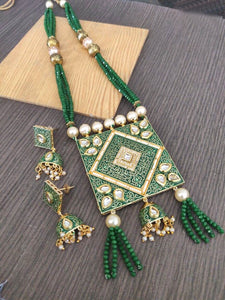 Buy Kundan with pearls Indian Party Mira Necklace: Perfect Panache