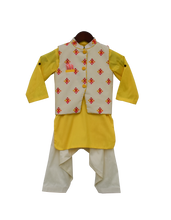 Load image into Gallery viewer, Boys Multi Colour Bootie Nehru Jacket With Salwar