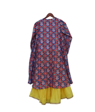 Load image into Gallery viewer, Girls Patola Print Long Shrug With Sharara Set