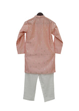 Load image into Gallery viewer, BOYS Peach Chanderi Kurta With Pant