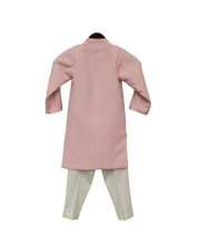 Load image into Gallery viewer, Boys Peach Linen Ajkan With Pant