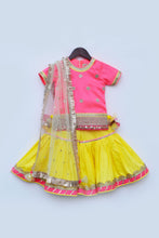 Load image into Gallery viewer, Girls Pink Kurti With Sharara And Dupatta