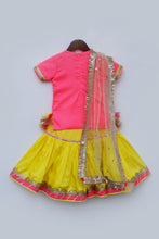 Load image into Gallery viewer, Girls Pink Kurti With Sharara And Dupatta