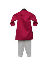 Load image into Gallery viewer, Boys Pink Embroidery Ajkan With Pant