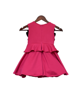 Girls Pink Lycra Dress